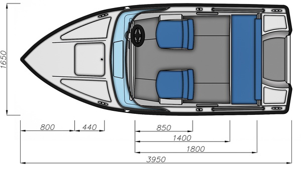 Схема моторной лодки Бестер-400