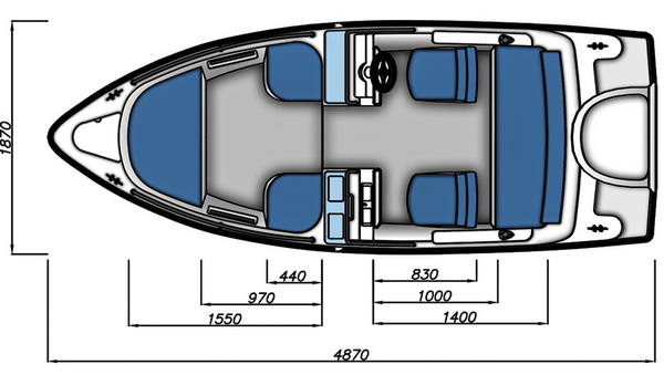 Схема моторной лодки Бестер-480Р