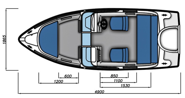 Схема моторной лодки Бестер-485